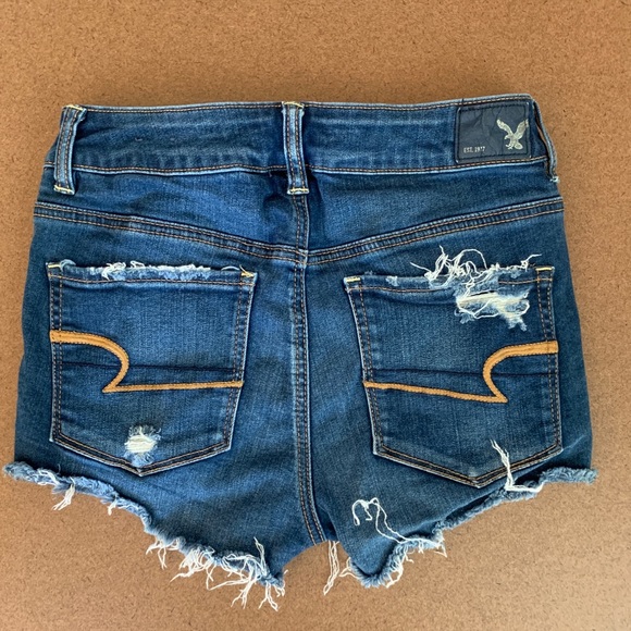 American Eagle Jean Shorts with Lace Pocket - Picture 3 of 4
